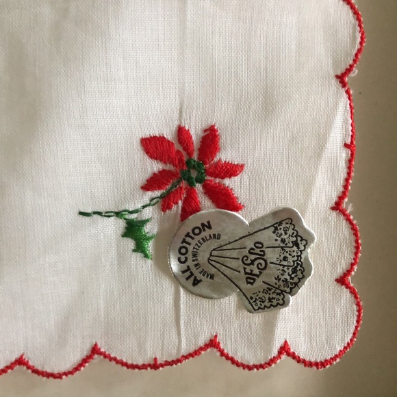 Extremely Elegant Cotton VTG Handkerchiefs Floral - Picture 8 of 14